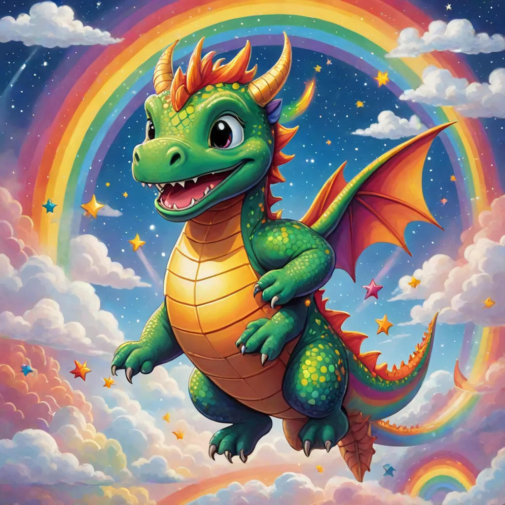 The Enchanted Star and the Rainbow Dragon