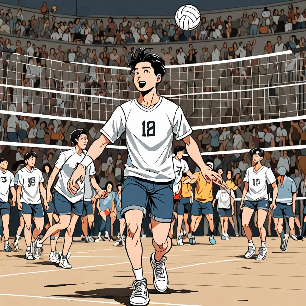 Levi's Volleyball Mishap