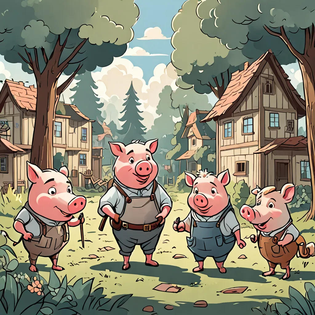 The Three Little Pigs and the Big Bad Wolf