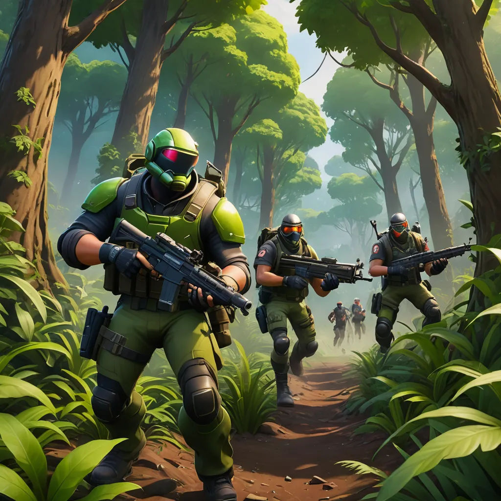 a group of soldiers in a forest with guns in their hands and a gun in their hand, with a man in the background, sots art, concept art, Beeple, key art