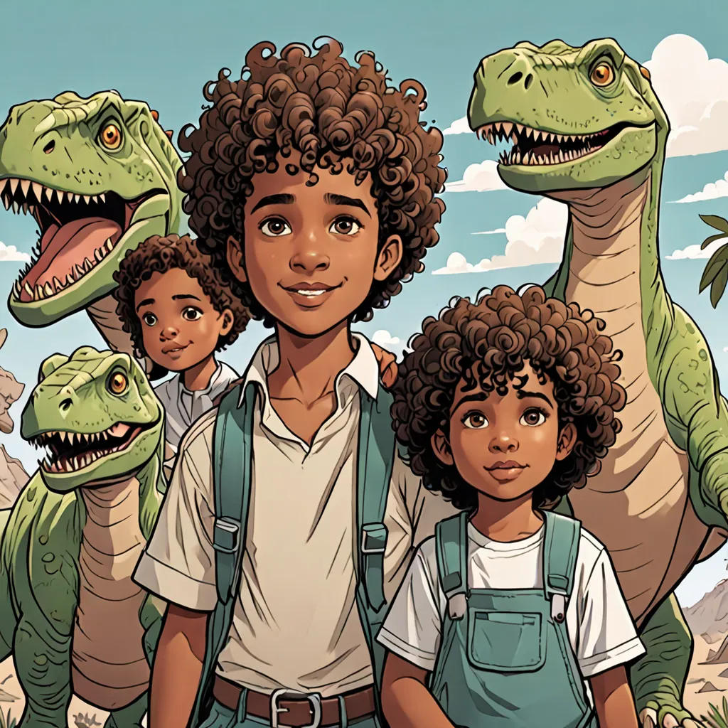 The Caring Curls and the Dino Discovery