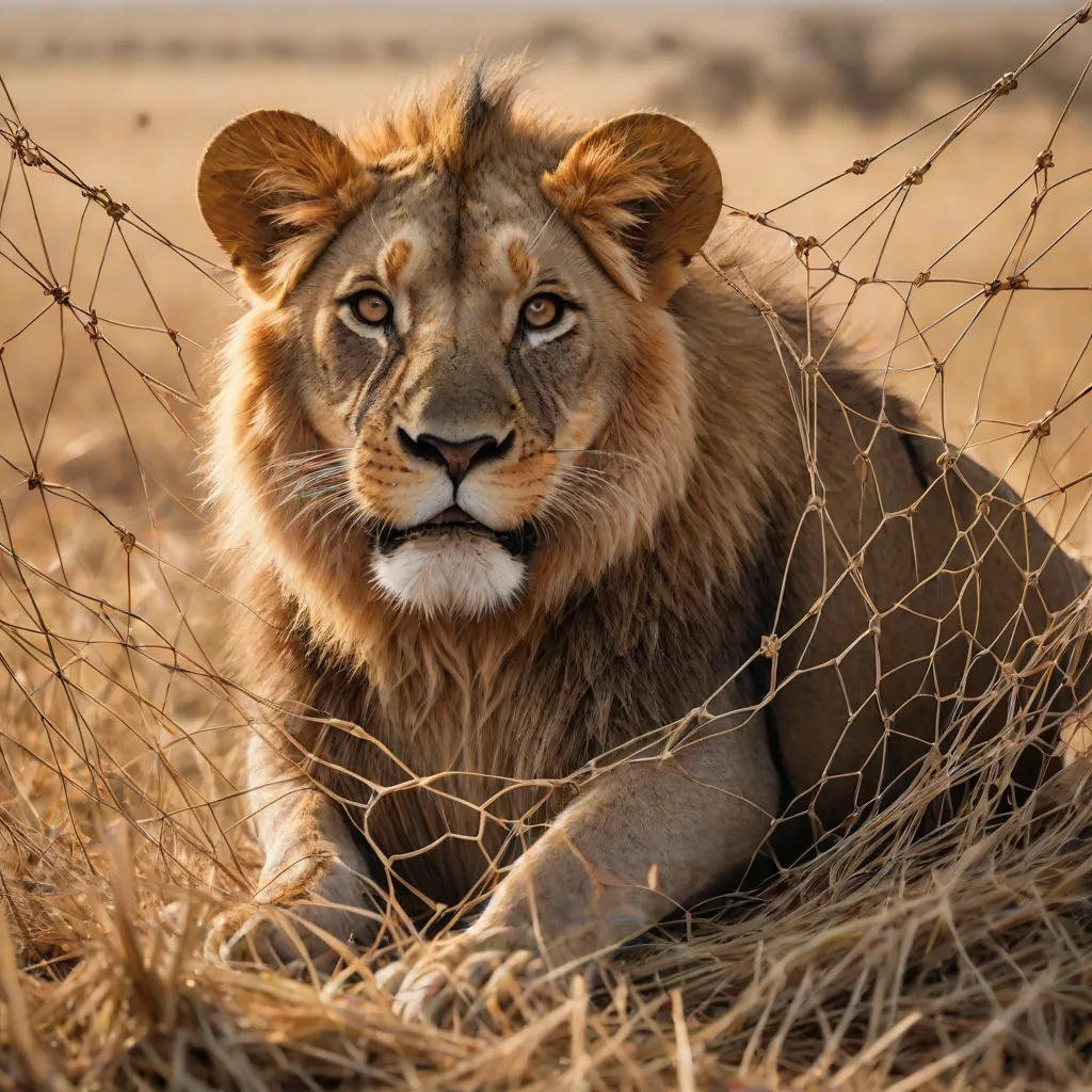 The Brave Mouse and the Captured Lion