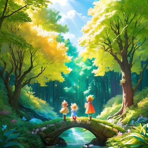 Floresta mágica de anime, floresta legal de anime papel de parede HD