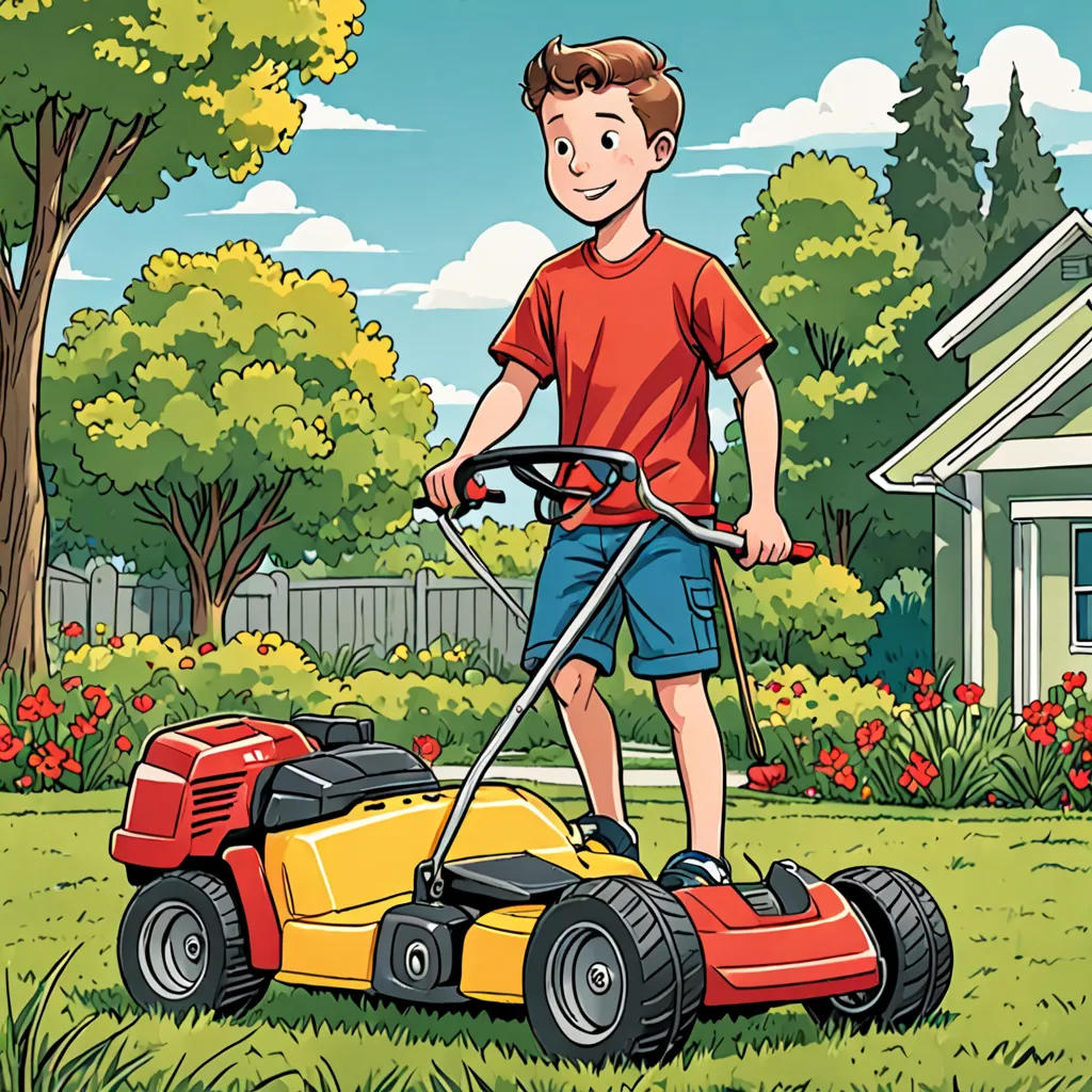 Max Learns to Cut the Grass