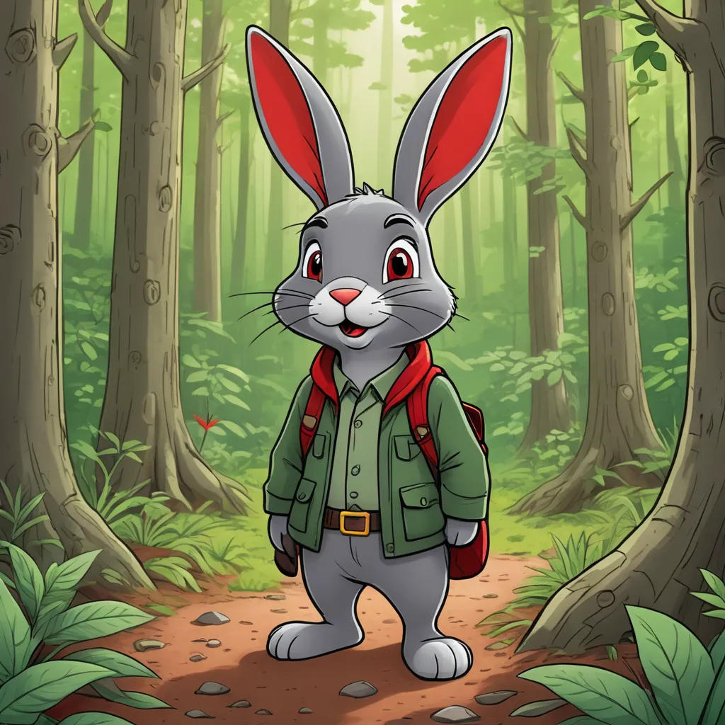 The Shy Rabbit with a Red Tail