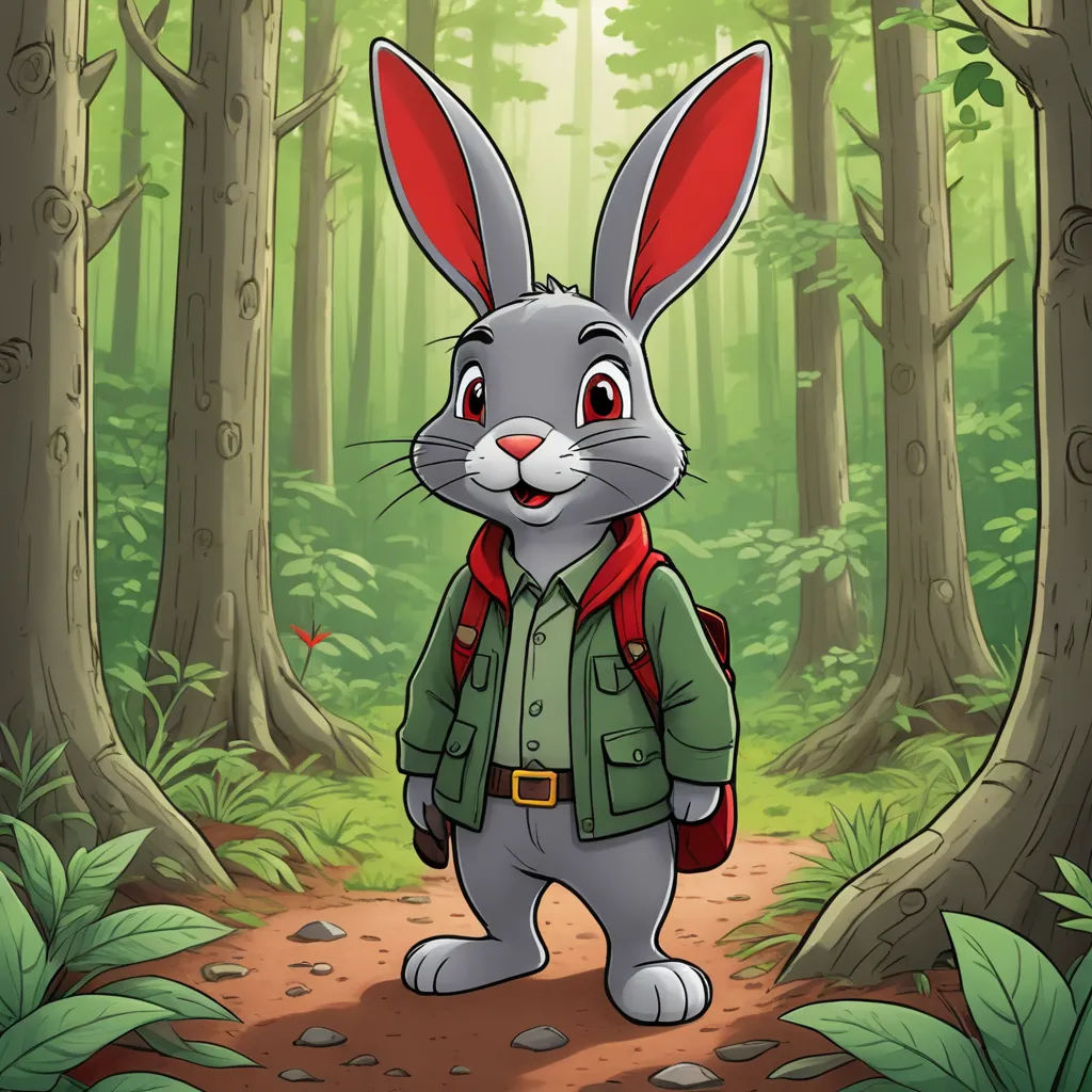 The Shy Rabbit with a Red Tail
