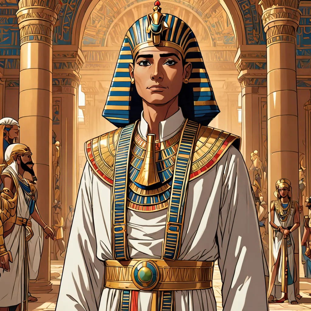 a man in a costume standing in front of a building with a group of people around him and a man in a costume, afrofuturism, egyptian art, Altoon Sultan, graphic novel