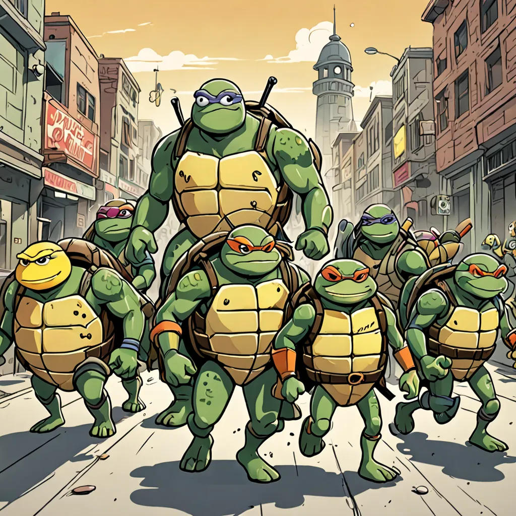 SpongeBob and the Ninja Turtles