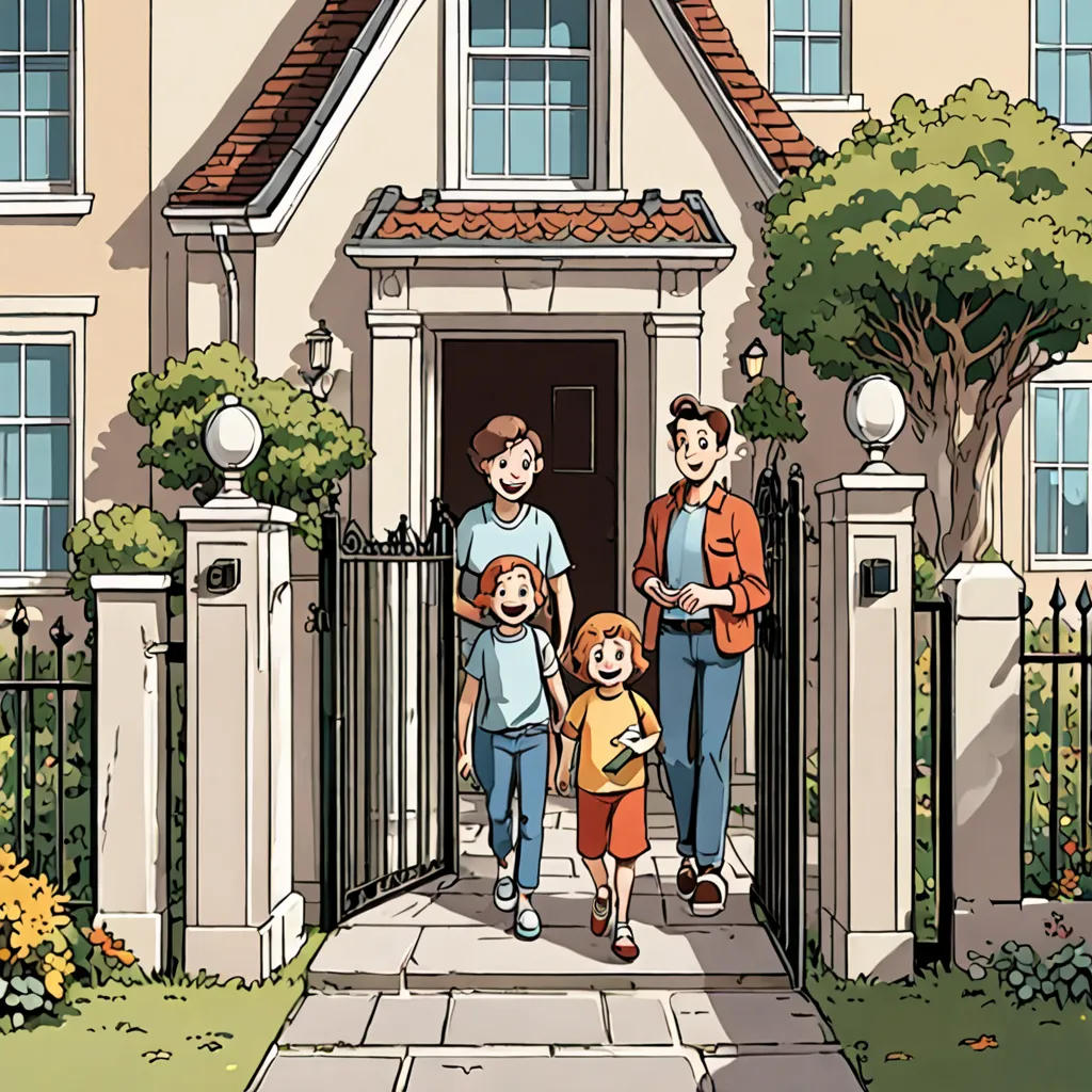 The Wacky House with a Gate on the Second Floor