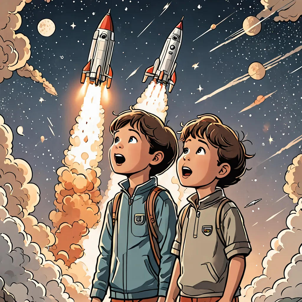 Sky and Autumn's Space Adventure