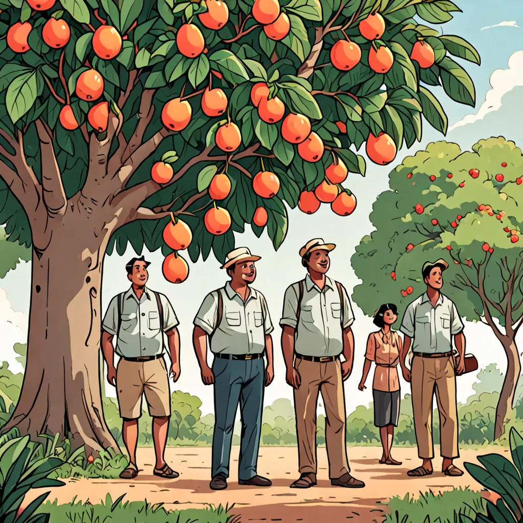 The Mischievous Trio: A Guava Adventure