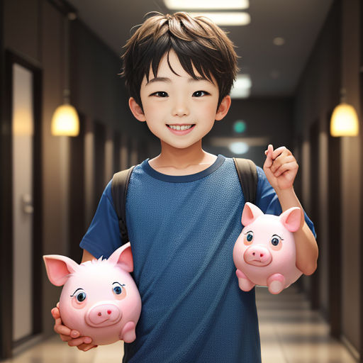The Boy and His Piggy Bank