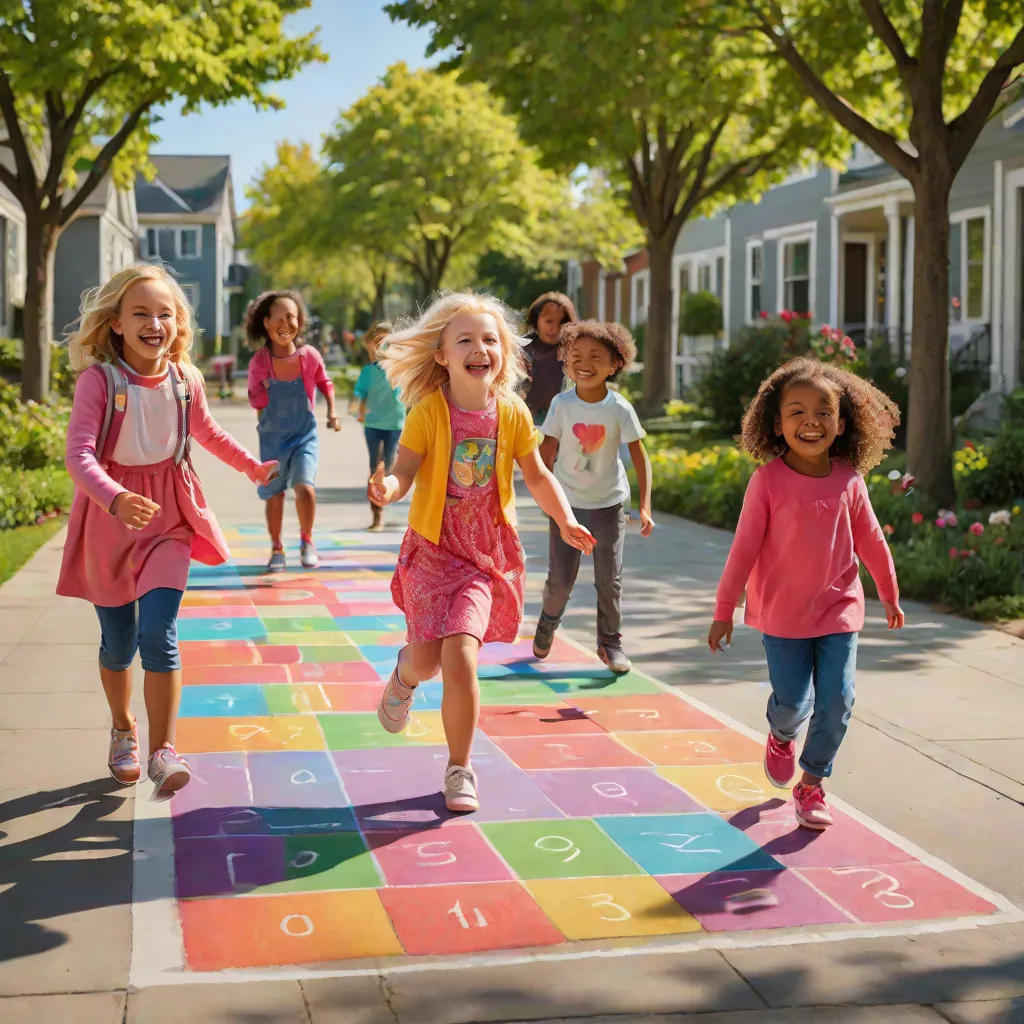 Around the World in a Hopscotch Game