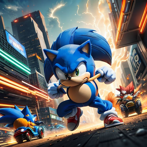 Sonic and Tails vs Eggman and Shadow