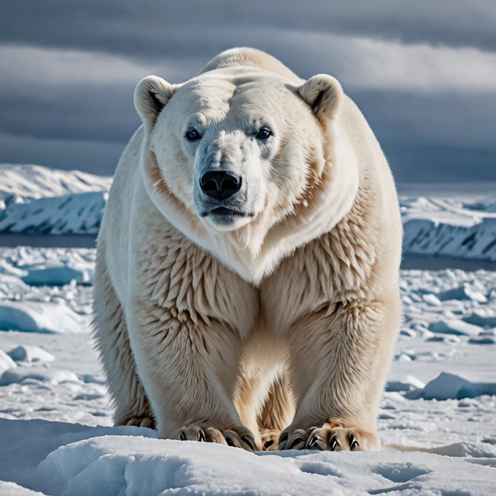 a polar bear standing on top of a snow covered ground next to a mountain range with snow on it, ecological art, a character portrait, Arie Smit, wildlife photography