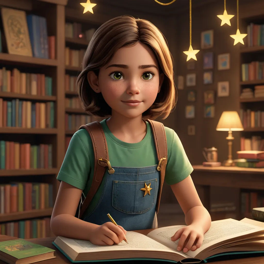 a girl is sitting at a desk with a book and pen in her hand and a book in her lap, photorealism, a character portrait, Chris LaBrooy, promotional image