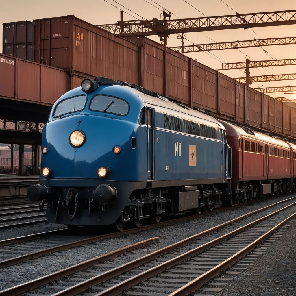 a train is traveling down the tracks under a bridge at sunset or dawn, with a train passing by, cubo-futurism, a stock photo, Bernd Fasching, ue 5