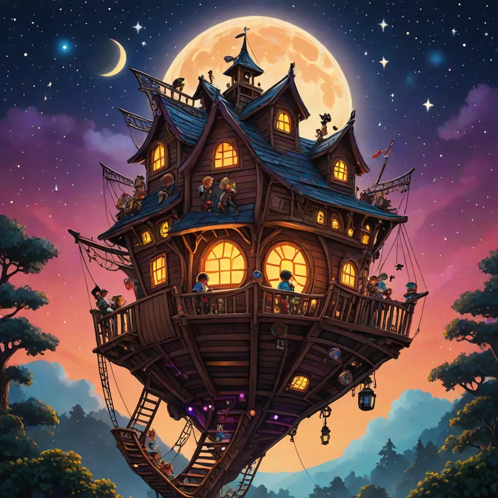 The Moonlight Adventure of the Treehouse Pirates