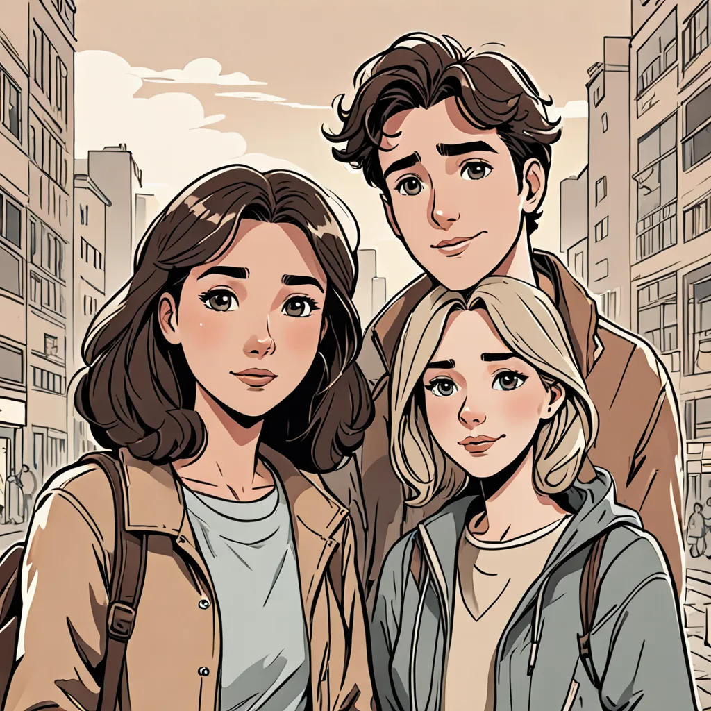 Three Friends, One Heart