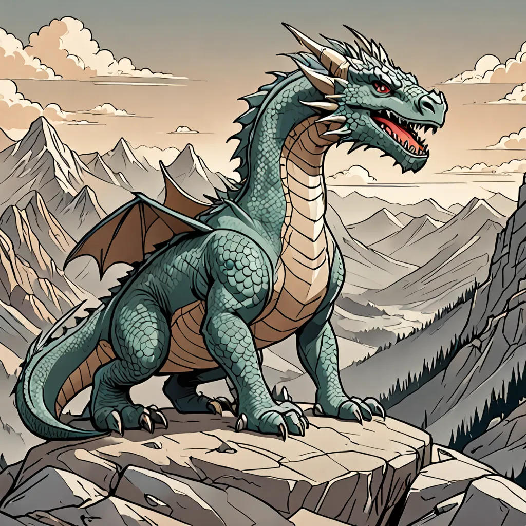 The Brave Warriors and the Mountain Dragon