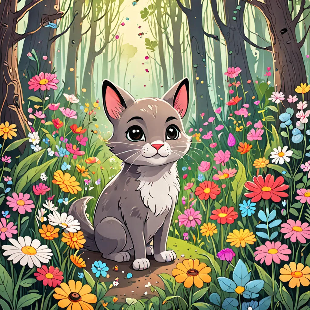 The Enchanted Journey of Whiskers the Woodland Creature