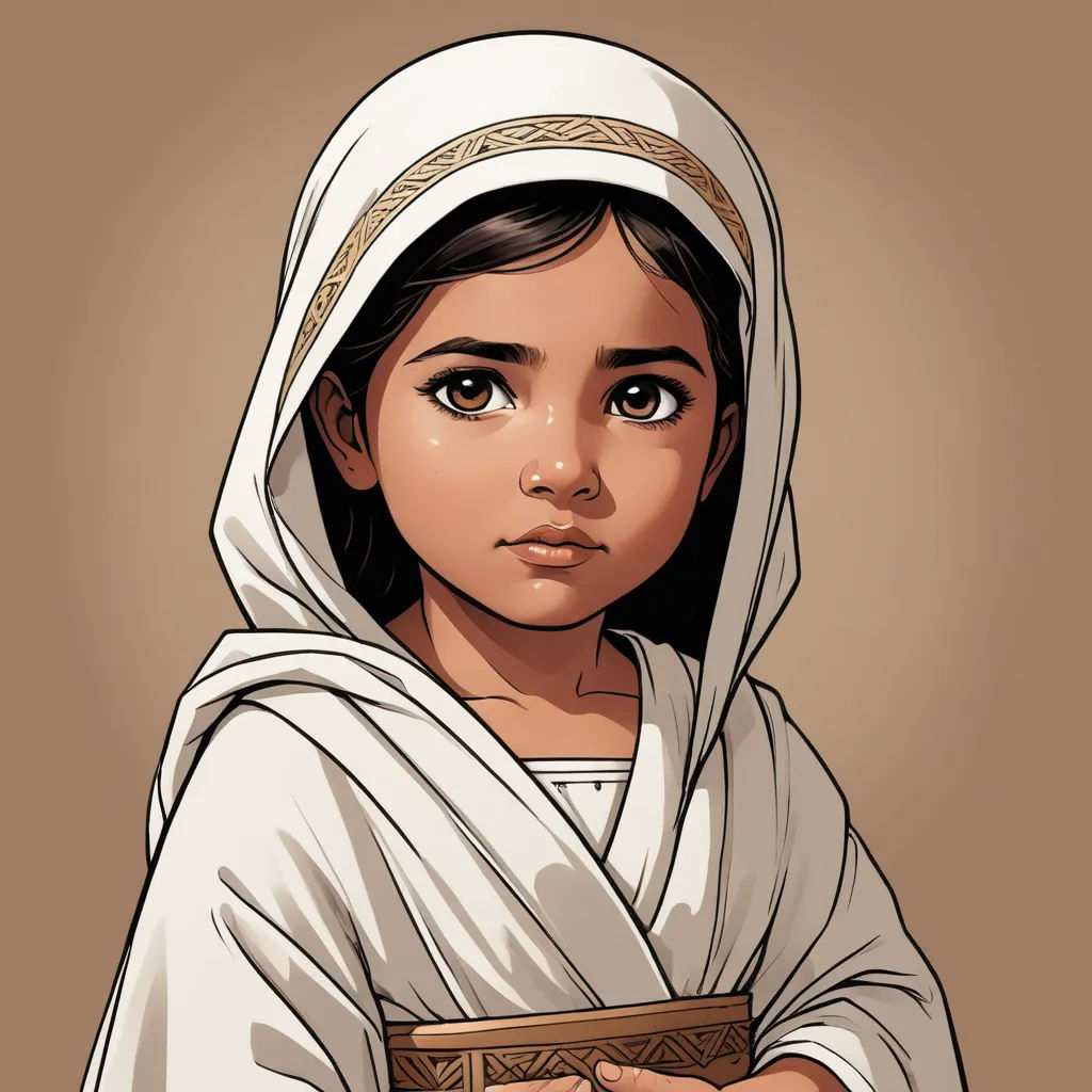 a cartoon of a young girl in a white robe holding a box of chocolates in her hands and looking at the camera, gothic art, a character portrait, Artgerm, rpg portrait