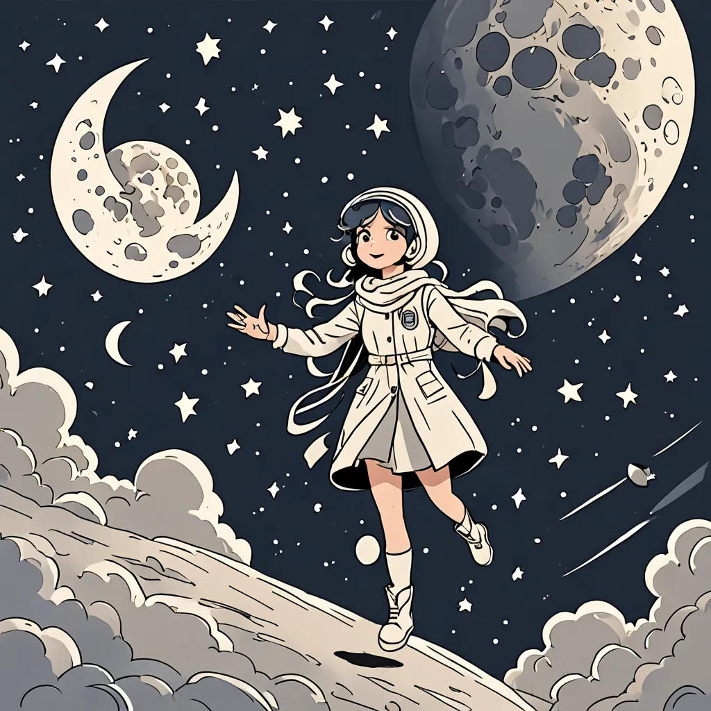 Luna's Journey to the Moon