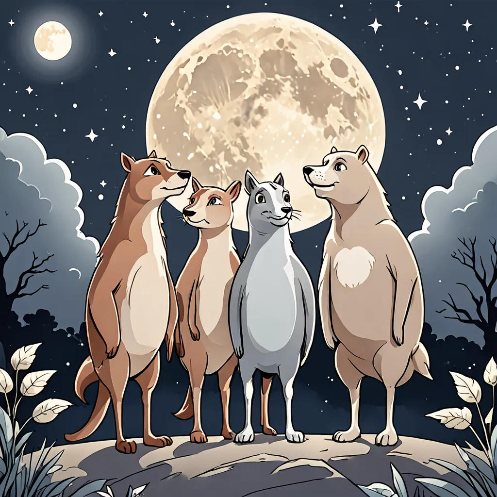 Moonlit Adventures: A Tale of Friendship and Wonder