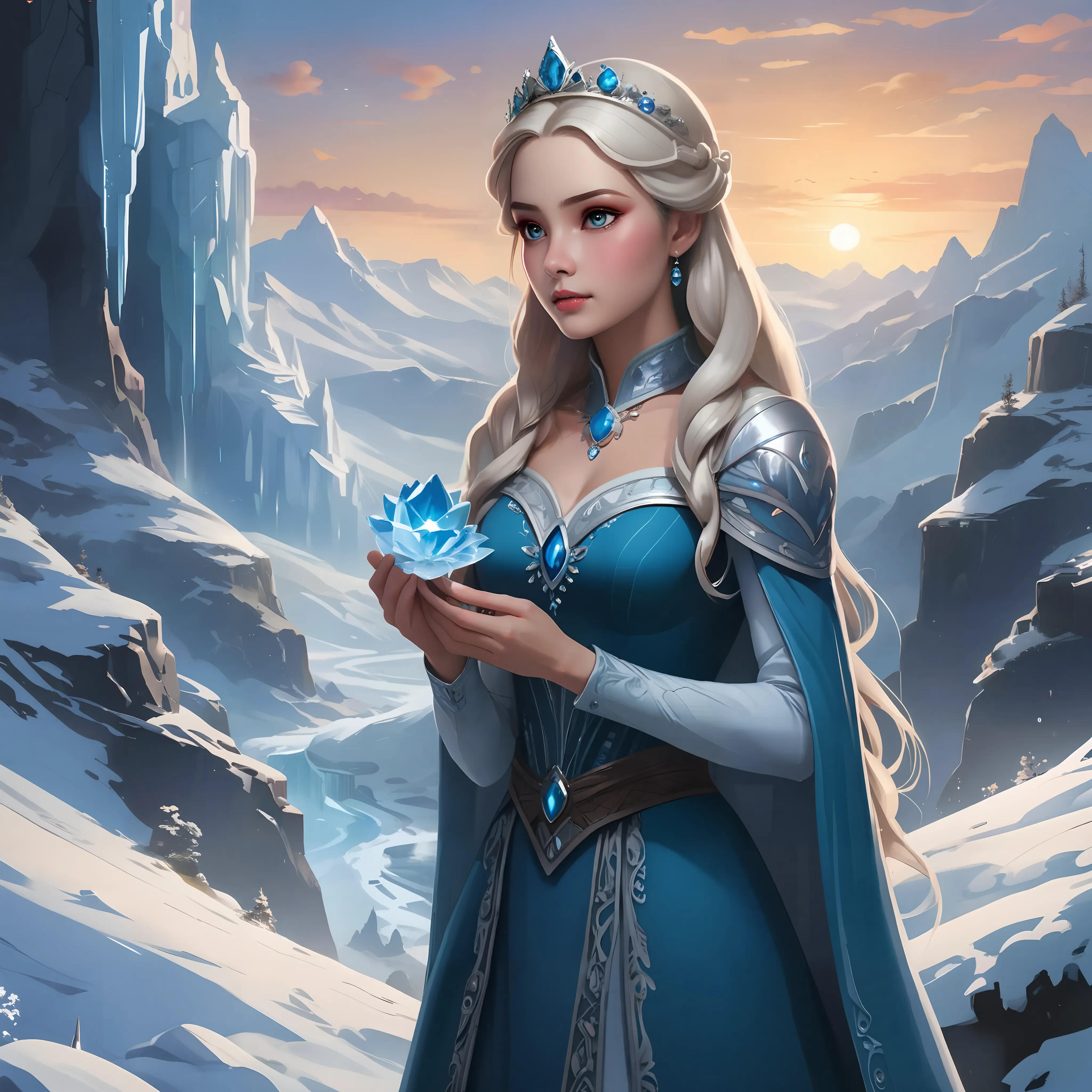 The Magic of Ice and Flowers