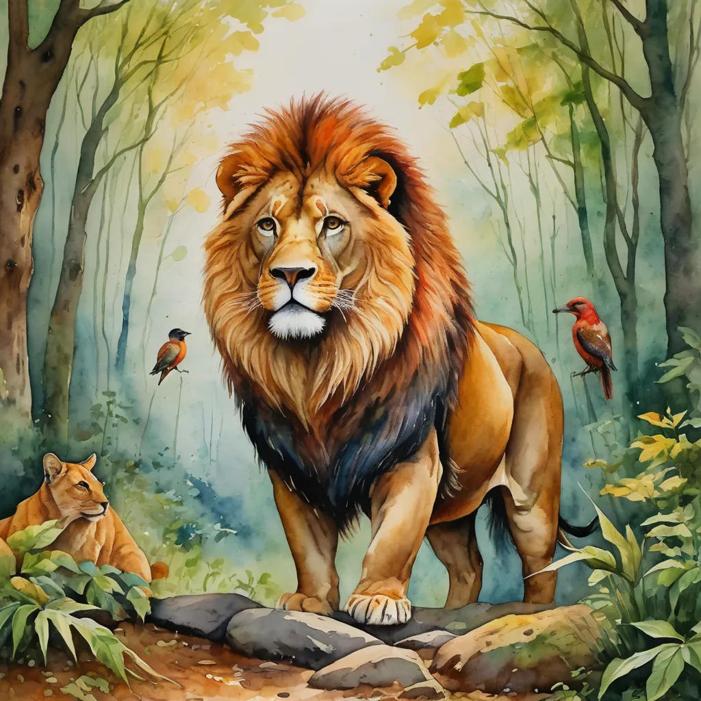 The Lion's Reflection