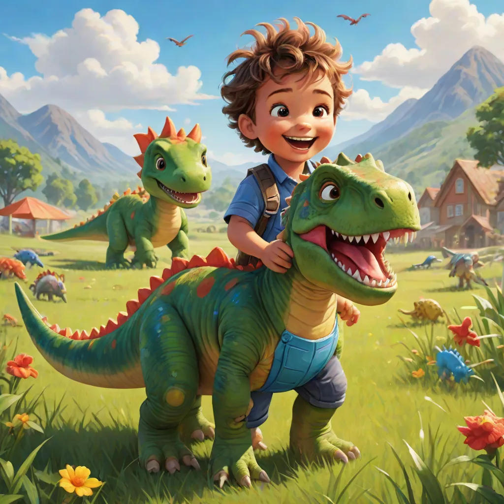 The Poor Boy and His Dinosaur Friend
