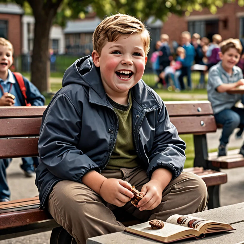 a boy sitting on a bench with a book and a book in his lap and a book in his lap, danube school, a stock photo, Artur Grottger, promotional image