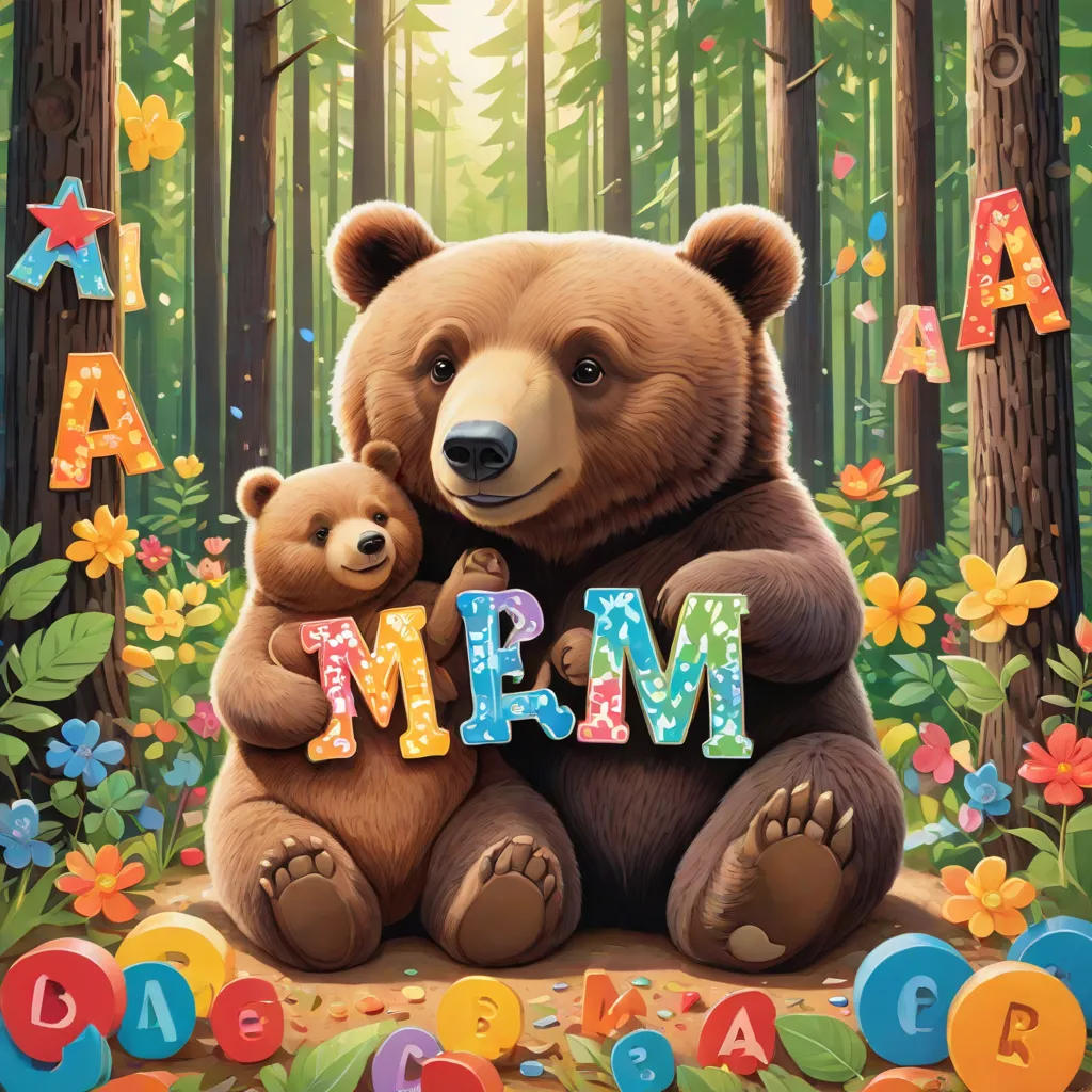 Momma Bear Teaches Baby Bear ABC’s