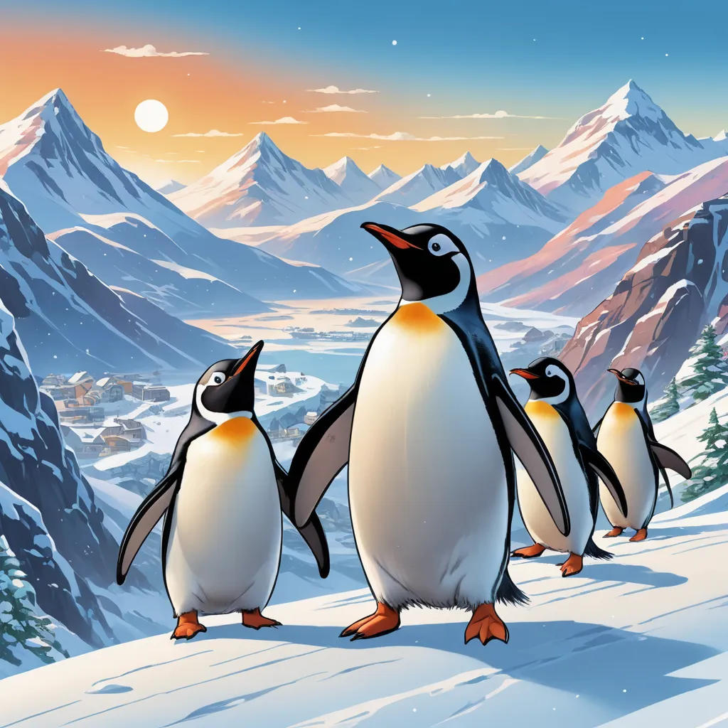 The Great Race of Adventurous Penguins