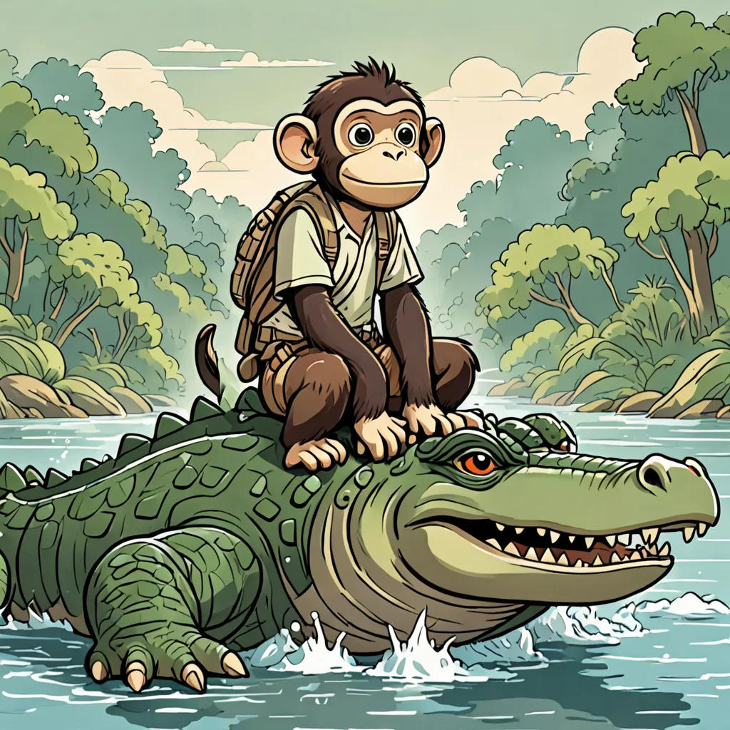The Monkey and the Crocodile