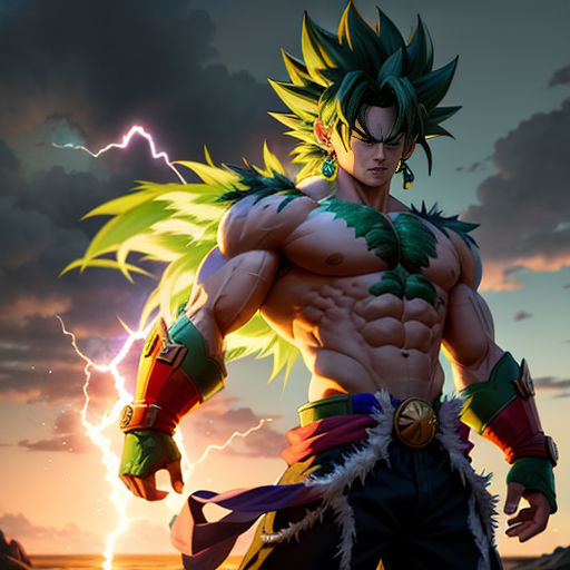 The Legendary Super Saiyan's Muscular Ascension