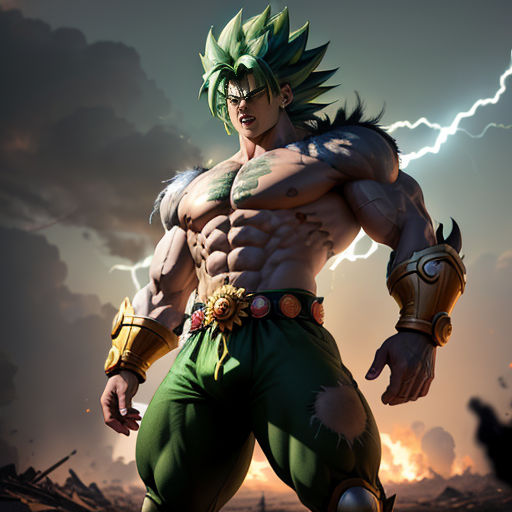 Why does Broly grow to be so muscular when transformed? Unless I'm