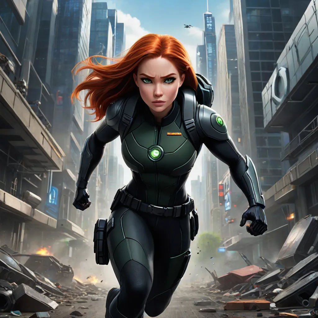 a woman in a futuristic suit running through a city street with a sci - fi fi fi fi fi fi fi fi fi fi fi fi fi fi fi fi fi fi fi fi fi fi fi fi fi fi fi fi fi, antipodeans, concept art, Aleksi Briclot, key art
