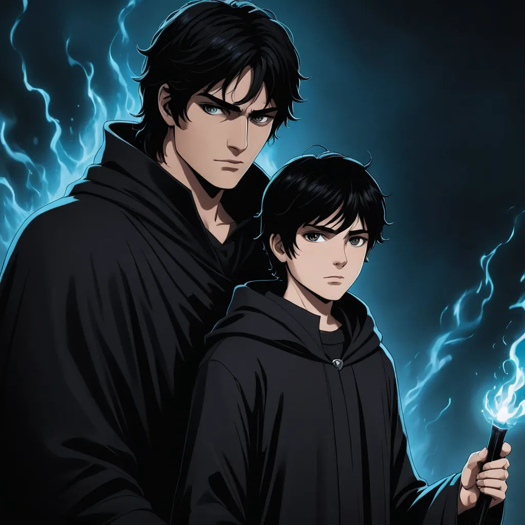 two people standing next to each other holding a cell phone in their hands and lightning behind them in the background, gothic art, concept art, Cedric Seaut (Keos Masons), official art