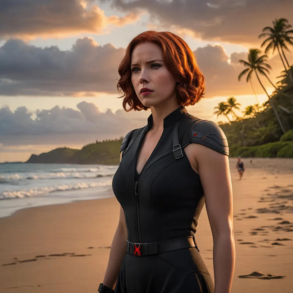 Black Widow's Hawaiian Surprise