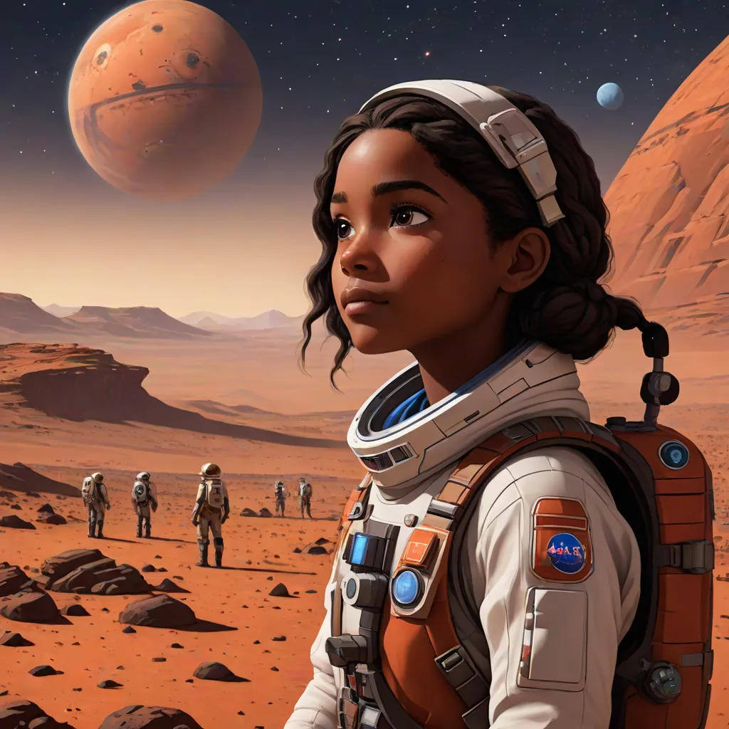 Olivia's Journey from Earth to Mars