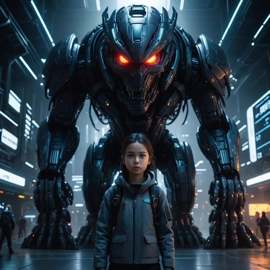 God Girl vs Giant Monster Man