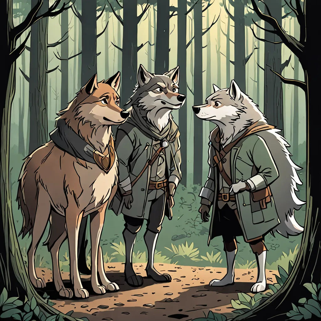 La Caperucita, El Lobo y el Cazador