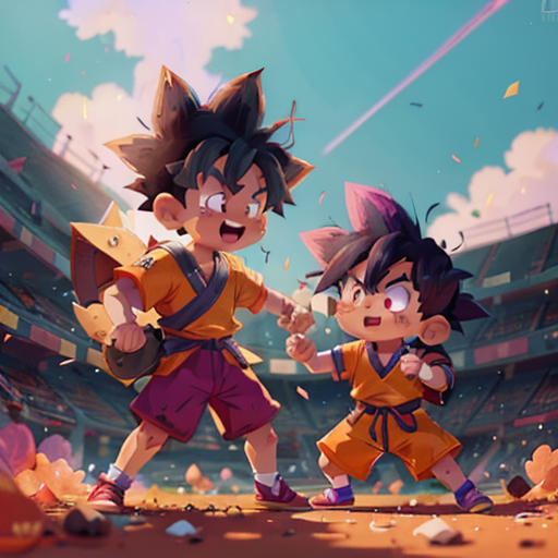 Kid Goku vs. Super Buu