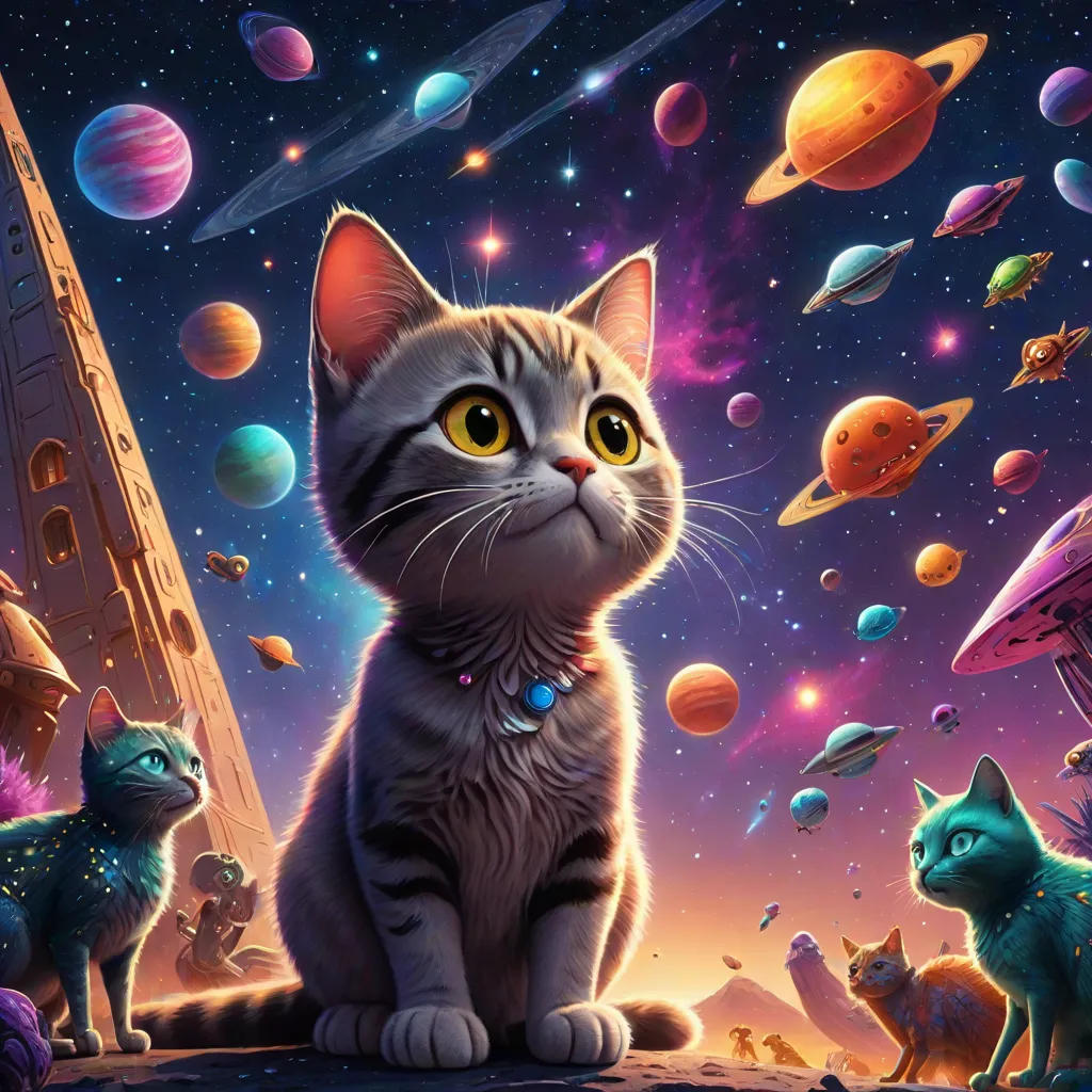 Tom the Cat and the Spaceship