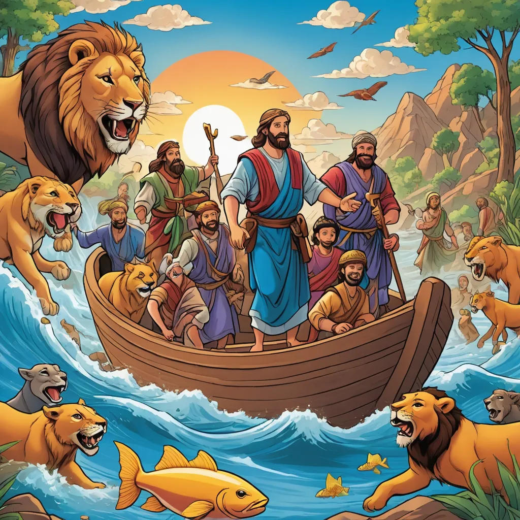 Colorful Bible Stories: A Coloring Adventure for Kids