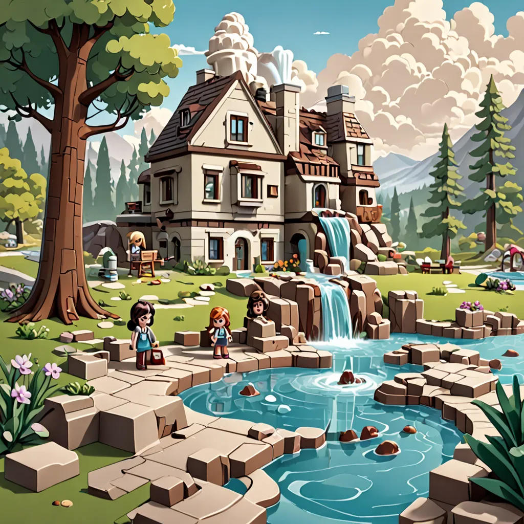 Lego Friends and the Poop Geyser