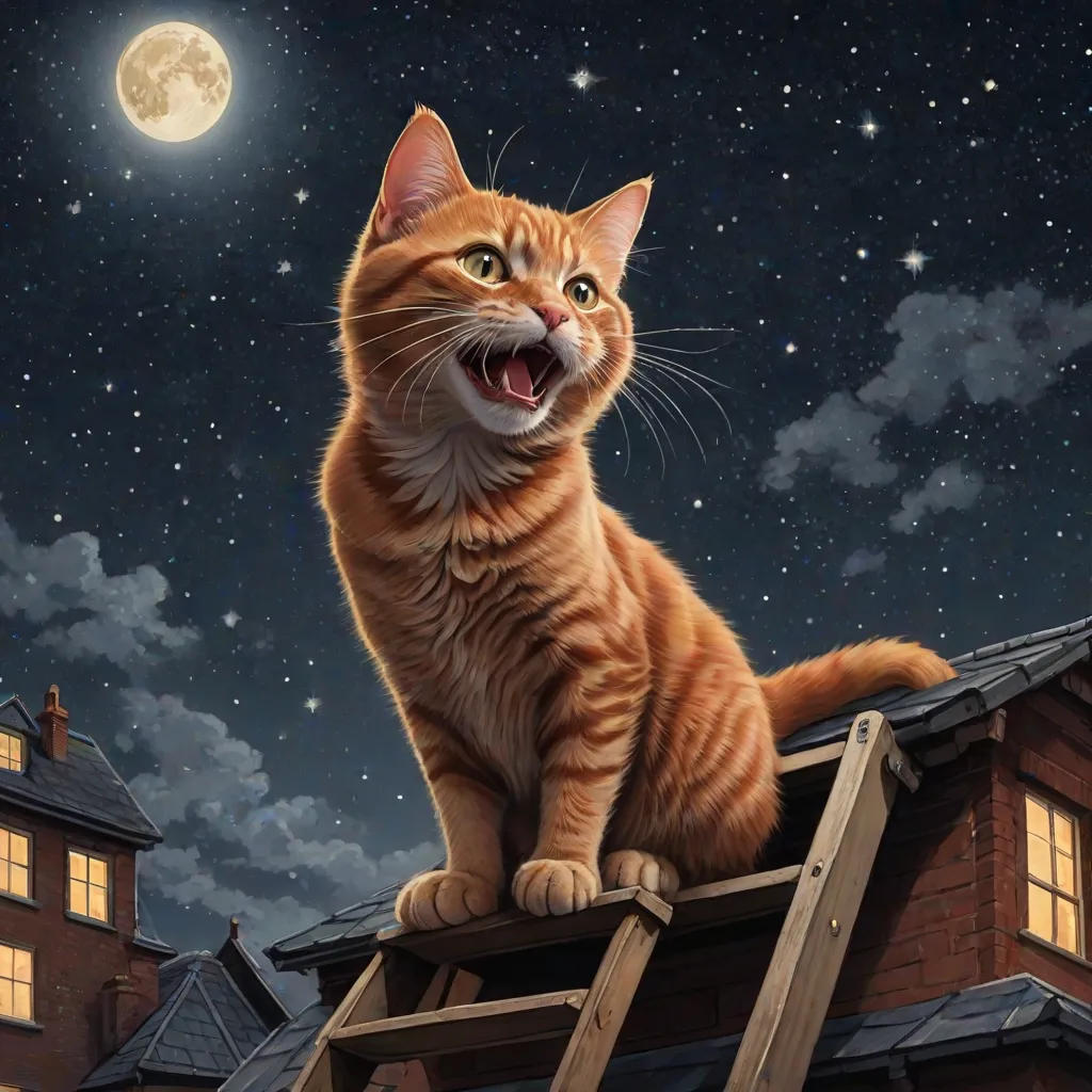 Peter the Ginger Cat's Midnight Adventure