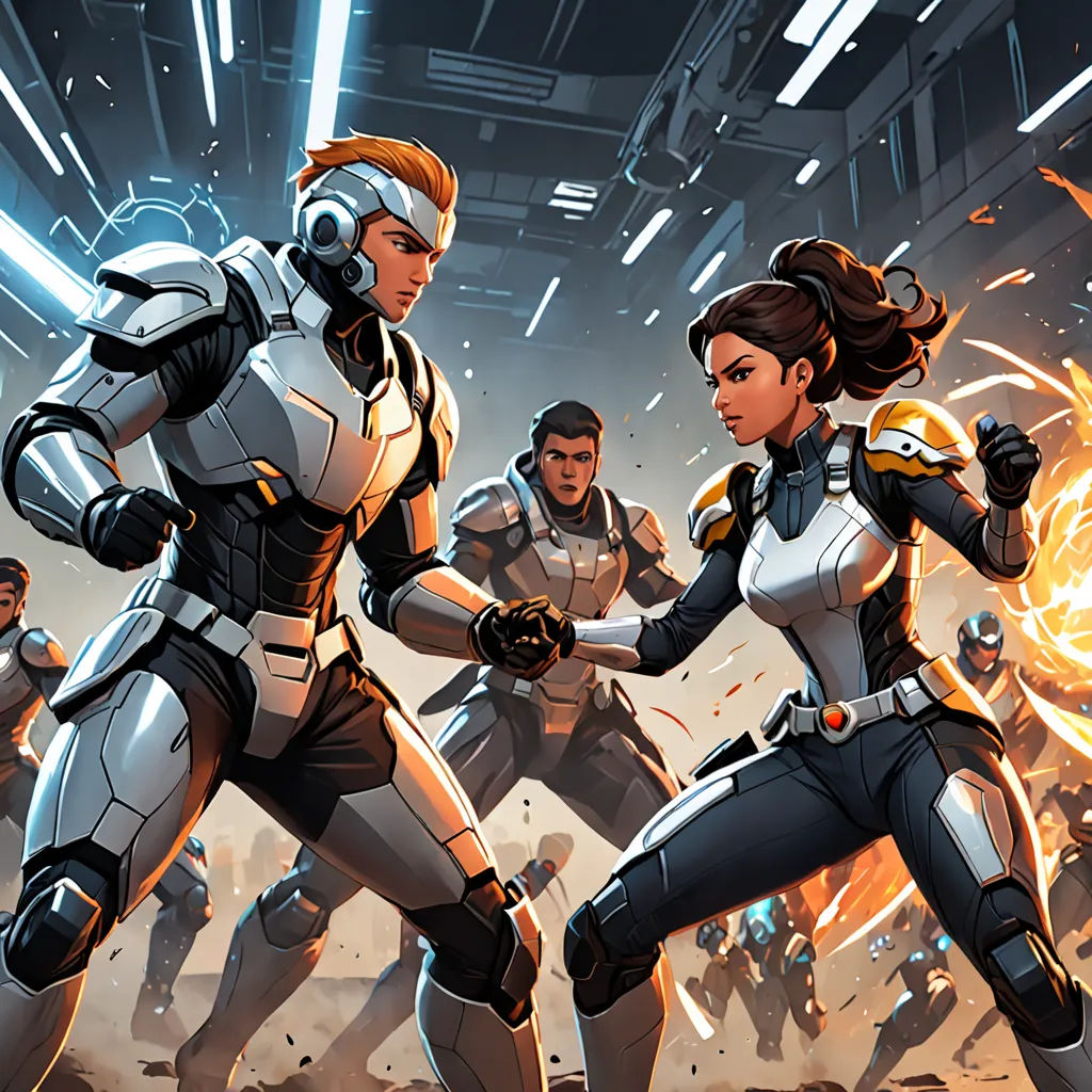 a group of people in a sci - fi fi fi fi fi fi fi fi fi fi fi fi fi fi fi fi fi fi fi fi fi fi fi fi fi fi fi fi fi fi fi fi fi fi fi fi, sots art, a comic book panel, Eve Ryder, comic cover art
