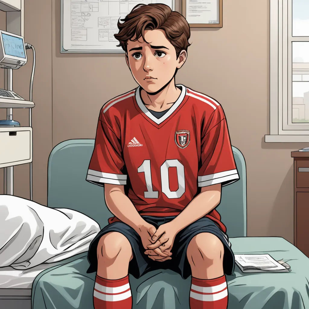 a man sitting on a bed in a room with a laptop computer and a monitor on the wall behind him, american realism, a comic book panel, David Park, graphic novel